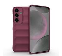 ESHUYI® Coque Silicone Liquide pour Samsung Galaxy S25 Plus(S25+) (Violet Foncé) avec Protection Anti-germes et Doublure Douce en Microfibre, Housse Full Body Protection Étui Antichoc