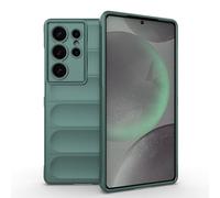 ESHUYI® Coque Silicone Liquide pour Samsung Galaxy S25 Ultra (Vert) avec Protection Anti-germes et Doublure Douce en Microfibre, Housse Full Body Protection Étui Antichoc