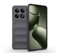 ESHUYI® Coque Silicone Liquide pour Xiaomi 14T 5G (Gris Foncé) avec Protection Anti-germes et Doublure Douce en Microfibre, Housse Full Body Protection Étui Antichoc