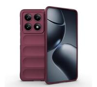 ESHUYI® Coque Silicone Liquide pour Xiaomi 14T Pro 5G (Violet Foncé) avec Protection Anti-germes et Doublure Douce en Microfibre, Housse Full Body Protection Étui Antichoc