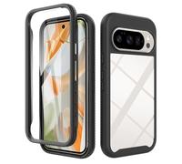 ESHUYI® Coque Transparente pour Google Pixel 10 Pro XL Antichoc Housse Full Body Protection, Étui Antipoussière Incassable [avec Protecteur D'écran], Noir