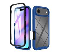ESHUYI® Coque Transparente pour iPhone Air Antichoc Housse Full Body Protection, Étui Antipoussière Incassable [avec Protecteur D'écran], Bleu Foncé