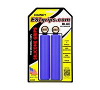 ESI Épais Silicone Guidon Poignées 130mm Bleu Montagne Hybride Barre Plat Route