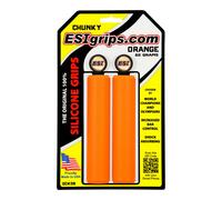 ESI Épais Silicone Guidon Poignées 130mm Orange Mountain Hybrid Barre Plat Route