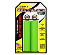 ESI Épais Silicone Guidon Poignées 130mm Vert Montagne Hybride Barre Plat Route