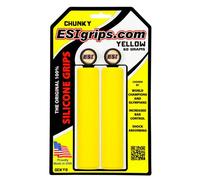 ESI Épais Silicone Guidon Poignées Jaune 130mm Montagne Hybride Barre Plat Route