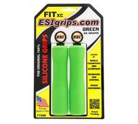 ESI Fit XC Silicone Guidon Poignées 130mm Vert Montagne Hybride Barre Plat Route
