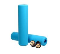 ESI Poignées de guidon en silicone extra épaisses bleue 130 mm