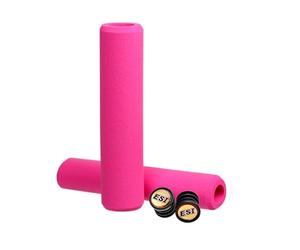 ESI Grips Poignée en Silicone Extra épais pour Guidon de VTT et vélo électrique, Confort et contrôle ultimes pour Une Conduite Fluide - Rose