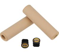 ESI Poignées de guidon en silicone extra épaisses brun 130 mm