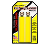 ESI Racers Edge Silicone Guidon Poignées Jaune Montagne Hybride Barre Plat Route