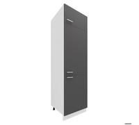 Esilo armoire haute pour cuisine 60 cm blanc, gris.