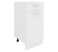 Esilo meuble bas de cuisine 40 cm 1 porte, 1 tiroir blanc.