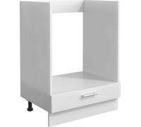 Esilo meuble bas de cuisine 60 cm pour four 1 porte blanc.