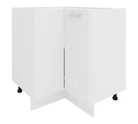 Esilo meuble bas de cuisine, armoire d'angle blanc.