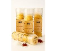 Esir Mélange de sel avec des brins ou de la poudre de safran Touche gourmet idéale pour tout type de plats 95 g (Pack of 3, Azafrán)