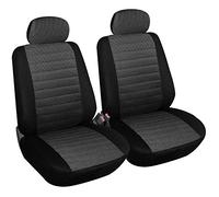 eSituro 2 Pièces Couverture de siège,Housse de siège Auto Couvre siège en Polyester,Gris SCSC0035