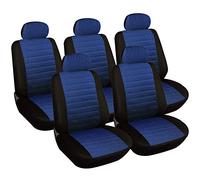 eSituro 5 Pièces Housse de siège en Polyester,Couvre siège pour Voiture Universelle,Bleu