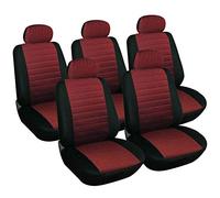 eSituro 5 Pièces Housse de siège en Polyester,Couvre siège pour Voiture Universelle,Rouge