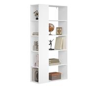 eSituro Étagère à Livres, Bibliothèque Blanche, Étagère avec 10 Cubes Ouverts, Meuble de Rangement pour Salon, Bureau, Chambre à Coucher, L78xP30xH160cm