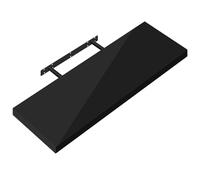 eSituro Étagère Flottante Noir Brillant pour Salon, Cuisine, Étagère Murale en Bois pour Chambre à Coucher, Moderne, Facile à Installer, Fixation Invisible, 60cm