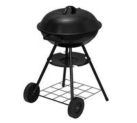 eSituro SBBQ0005 Barbecue Charbon Portable BBQ Gril pour Jardin Camping Pique Nique, avec Couvercle et 2 roulettes