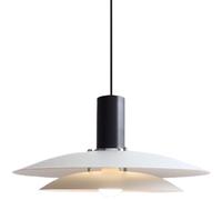 ESIYUVO Lustre suspendu de style nordique crème Suspension danoise en métal PH5 Suspensions minimalistes modernes Lustre d'intérieur à hauteur réglable Pour balcon, chambre, restaurant,