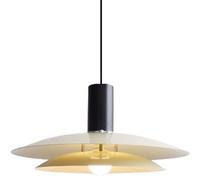 ESIYUVO Lustre suspendu de style nordique crème Suspension danoise en métal PH5 Suspensions minimalistes modernes Lustre d'intérieur à hauteur réglable Pour balcon, chambre, restaurant,