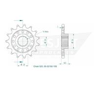 Esjot 32192 520 Superlight Front Sprocket Argenté 15t