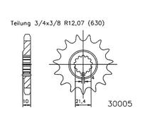 Esjot Pignon Avant 30005 630 Standard