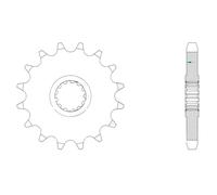 Pignon De Sortie De Boite Esjot Pour Moto Yamaha 750 Fz Genesis 1991 À 1993 17 Dents Pas 530 Neuf