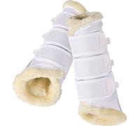 Eskadron Guêtres Fauxfur Fourrure synthétique Protège-jambes Blanc M