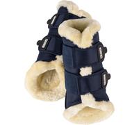 Eskadron Guêtres Fauxfur Fourrure synthétique Protège-jambes Navy L