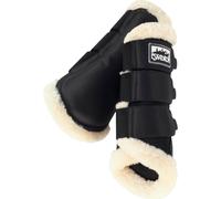 Eskadron Guêtres Fauxfur Fourrure synthétique Protège-jambes Noir S