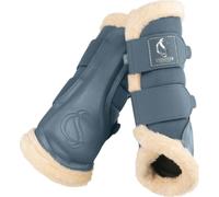 Eskadron Guêtres Mesh Fauxfur steel blue Classic Sports 25 F/S, Taille:L