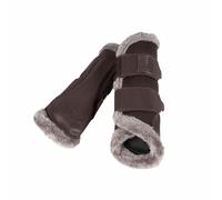 Eskadron Guêtres pour chevaux Mesh Faux Fur Shetty teak brown Platinum 2024, Taille:XXXS