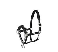 Eskadron Licol de contrôle Boucle coulissante noire Chaîne intégrée Basic demi-sang extra