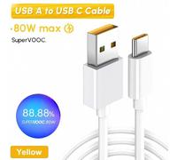 Eskal-Câble De Charge Rapide D'origine Oppo Type C Supervooc 80w 65w Oppo Trouver X5 X6 X3 Pro Neo N2 Reno 10 6 8 7 Pro A77 A78 A38 Usbc Vooc,80w A To C (Yellow),0.5m