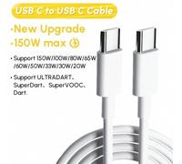 Eskal-Câble De Charge Rapide D'origine Oppo Type C Supervooc 80w 65w Oppo Trouver X5 X6 X3 Pro Neo N2 Reno 10 6 8 7 Pro A77 A78 A38 Usbc Vooc,150w C To C Cable,0.5m