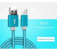 Eskal-Câble De Chargement Usb Vers Type C 5a, Câble De Données En Nylon Pour Iphone Xiaomi Huawei Samsung Oppo Poco Type C,Sky Blue,0.25m For Iphone