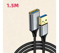 ESKAL-Câble D'Extension Usb 3.0 Câble D'Extension Mâle À Femelle Pour Smart Tv Ps4 Ps3 Xbox One Ssd Câble De Données D'Extension Pour Ordinateur Portable,1.5M,