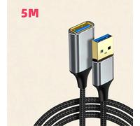 ESKAL-Câble D'Extension Usb 3.0 Câble D'Extension Mâle À Femelle Pour Smart Tv Ps4 Ps3 Xbox One Ssd Câble De Données D'Extension Pour Ordinateur Portable,5M,