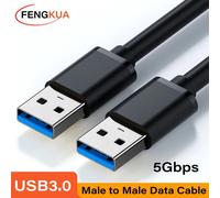 ESKAL-Câble D'Extension Usb 3.0 Usb Mâle À Mâle 5Gbps Câble De Données De Transmission Rapide Usb3.0 Pour Ordinateur Portable Vers Disque Dur Mobile Tv,Usb 3.0 Cable,0,5 M