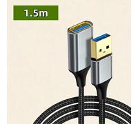 ESKAL-Câble D'Extension Usb Usb 3.0 Câble D'Extension Mâle À Femelle Pour Smart Tv Ps4 Ps3 Xbox One Ssd Câble D'Extension Pour Ordinateur Portable,1.5M,