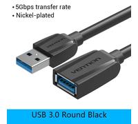 ESKAL-Vention Usb 3.0 Câble D'Extension Mâle À Femelle Câble D'Extension Vitesse Rapide Usb 3.0 Câble Étendu Pour Ordinateur Portable Usb 2.0 Extension,Usb 3.0 Black A45,0.5 M