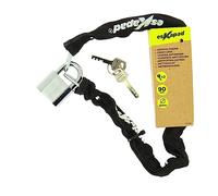 esKapad Antivol Vélo, Chaine, 2 Clés, Diam=4mm / L = 90cm