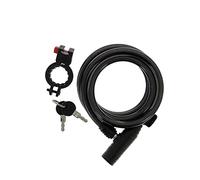 esKapad Antivol Vélo Spirale, 2 Clés 1 Support, Anti-Rayure, Diam=12mm / L=1,8m