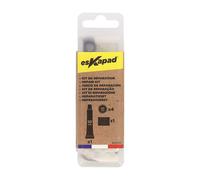esKapad Kit Reparation Crevaison Velo : 4 rustines + Rape + Colle 10ml