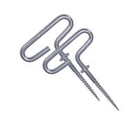 Eskimo Ice Shelter Anchors, 2-Pack 69138 Ancrages pour abri à Glace, Lot de 2 Unisexe, Gris, Standard