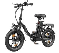 ESKUTE D100 Vélo Électrique - Moteur 250W Batterie 36V 13Ah Roues 16 Pouces Frein à Disque Mécanique - Noir
